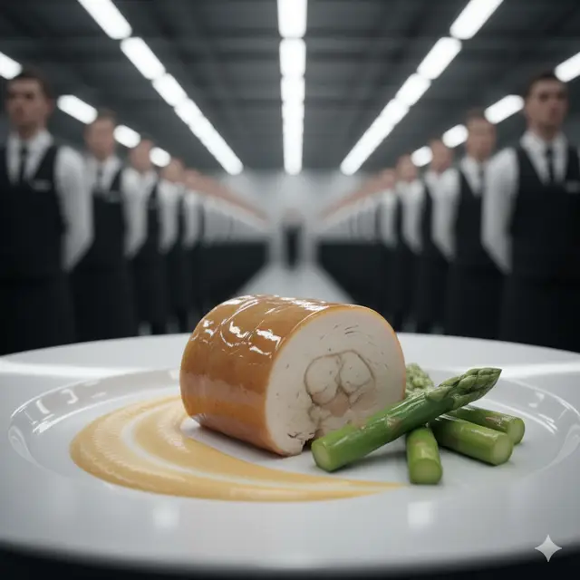 Servicio de comida durante una boda